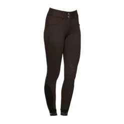 Cavalleria Toscana American Damen Reithose Mit Kniebesatz Mit Perforiertem Logo Tape Und Grip -Reiter's Paradies 331276 BR 3