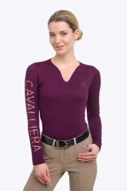 Cavalliera Rose Gold Top, Langärmelig -Reiter's Paradies 334456 APU 2