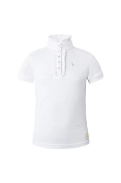 Horze Christel Kinder Turniershirt Mit Kurzarm Und Rüschen
