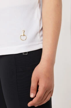 Horze Christel Kinder Turniershirt Mit Kurzarm Und Rüschen -Reiter's Paradies 33527 WH 9