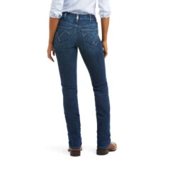 Ariat Real PR Abby Straight Reithose Mit Vollbesatz In Jeansoptik Für Damen -Reiter's Paradies 335369 DNB 1