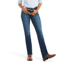 Ariat Real PR Abby Straight Reithose Mit Vollbesatz In Jeansoptik Für Damen -Reiter's Paradies 335369 DNB 2