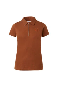 Horze Amy Damen Kurzarm-Poloshirt Mit Baumwollstretch -Reiter's Paradies 33536 rbbr 01