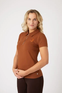 Horze Amy Damen Kurzarm-Poloshirt Mit Baumwollstretch -Reiter's Paradies 33536 rbbr 02