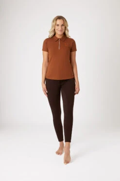 Horze Amy Damen Kurzarm-Poloshirt Mit Baumwollstretch -Reiter's Paradies 33536 rbbr 03