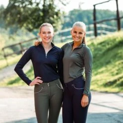 Horze Carolina Damen Langarm-Trainingsshirt -Reiter's Paradies 33538 BKGR 6