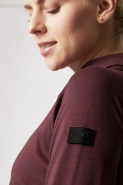 Horze Tiana Damen Poloshirt Mit Langen Ärmeln -Reiter's Paradies 33556 RMBU 7