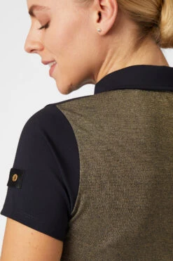 Horze Sagira Damen Trainingshirt Mit Goldener Rückseite -Reiter's Paradies 33571 VDB 7