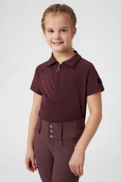 Horze Tiana Kinder Poloshirt Mit Kurzen Ärmeln -Reiter's Paradies 33574 rmbu 03