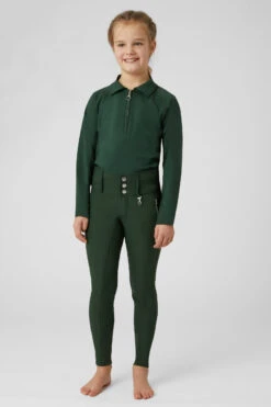 Horze Tiana Kinder Poloshirt Mit Langen Ärmeln 20 Horze Tiana Kinder Poloshirt Mit Langen Ärmeln -Reiter's Paradies 33576 MVGR 4