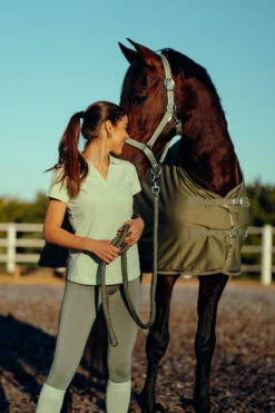 Horze Kia Damen Jersey Poloshirt Mit Rückenprint -Reiter's Paradies 33579 FMGR 7