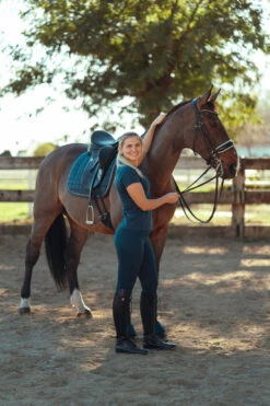 Horze Kia Damen Jersey Poloshirt Mit Rückenprint -Reiter's Paradies 33579 RPB 10