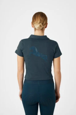 Horze Kia Damen Jersey Poloshirt Mit Rückenprint -Reiter's Paradies 33579 RPB 5