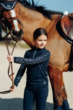 Horze Fia Kinder Trainings-/ Turniershirt Mit Langen Ärmeln -Reiter's Paradies 33598 PDB 6