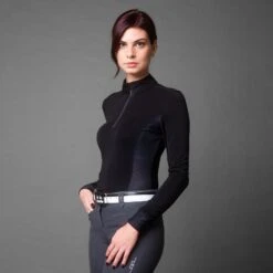 AA CleanCool Langarmshirt Mit Halbem Reißverschluss 15 AA CleanCool Langarmshirt Mit Halbem Reißverschluss -Reiter's Paradies 337265 BL 3