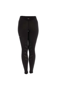 AA Platinum Damen Reitleggings Mit Kniebesatz