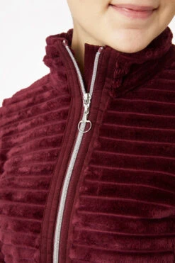 Horze Della Gestreifte Fleece Reitjacke -Reiter's Paradies 33742 245 05