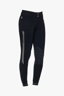 Cavalleria Toscana Embossed Silicone Stripe Damen Reithose Mit Vollbesatz -Reiter's Paradies 340261 DB 3