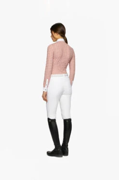 Cavalleria Toscana Pleated Damen Langarm Turniershirt -Reiter's Paradies 340265 WH PI 2