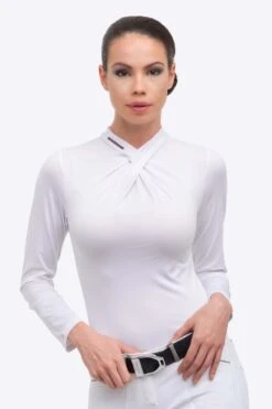 Cavalliera Rose Gold Chic Damen Langarm Turniershirt -Reiter's Paradies 341025 WH 4