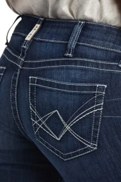 Ariat Clarissa Mid Ride Straight Leg Damenjeans -Reiter's Paradies 341138 DNB 4