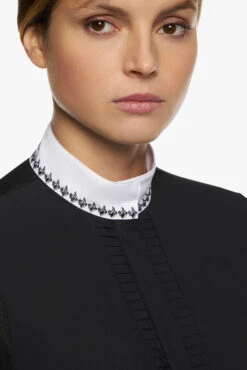 Cavalleria Toscana Plissiertes Langarm Damen Turniershirt -Reiter's Paradies 341454 BL 4