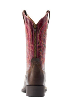 Ariat Round Up Back Zip Damen Western Boots -Reiter's Paradies 345199 DBR PI 05