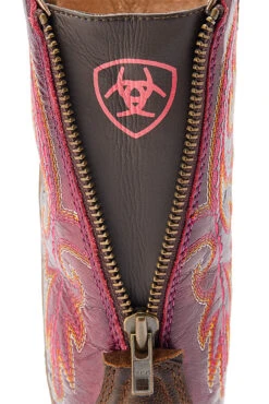 Ariat Round Up Back Zip Damen Western Boots -Reiter's Paradies 345199 DBR PI 06