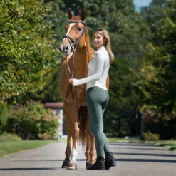 Horze Juliet Hyper Flex Vollbesatzreitleggings Für Damen -Reiter's Paradies 36028 MDGR 2