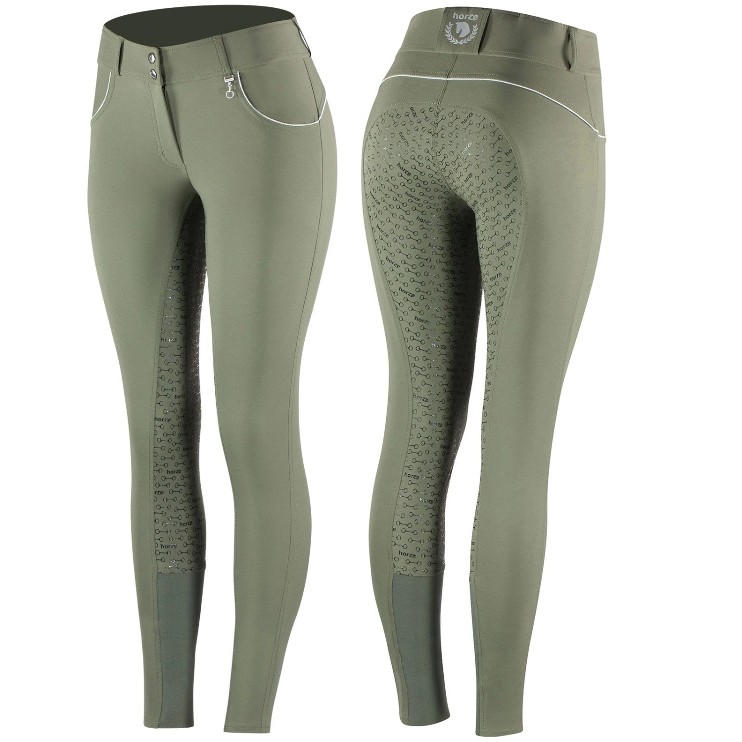 Horze Aubrey Damen Reithose Mit Silikonvollbesatz Und Hohem Bund 1 Horze Aubrey Damen Reithose Mit Silikonvollbesatz Und Hohem Bund