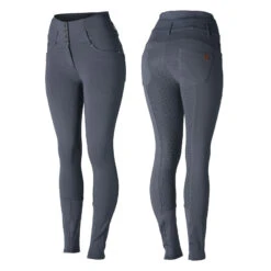 Horze Tara Damen Reithose Mit Silikonvollbesatz Und Hohem Bund -Reiter's Paradies 36091 GB 1