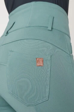 Horze Tara Damen Reithose Mit Kniebesatz Und Hohem Bund -Reiter's Paradies 36092 alb 05