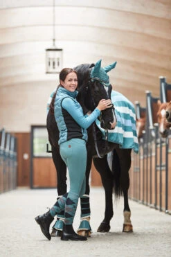 Horze Tara Damen Reithose Mit Kniebesatz Und Hohem Bund -Reiter's Paradies 36092 alb 07