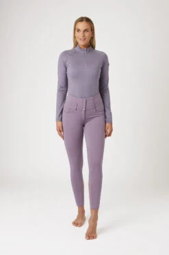 Horze Tara Damen Reithose Mit Kniebesatz Und Hohem Bund -Reiter's Paradies 36092 rgpu 03