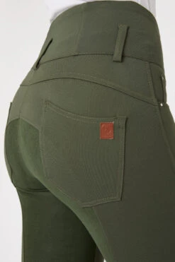 Horze Tara Damen Reithose Mit Vollbesatz Mit Hohem Bund -Reiter's Paradies 36093 BKGR 6