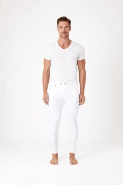 Horze Grand Prix Reithose Mit Kniebesatz Für Herren Mit Silikon -Reiter's Paradies 36262 wh 03