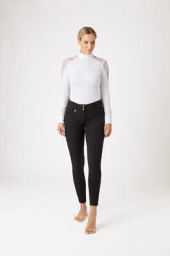 Horze Grand Prix Damen Reithose Mit Kniebesatz -Reiter's Paradies 36272 BL 3