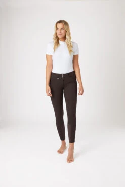 Horze Grand Prix Damen Reithose Mit Vollbesatz Mit Silikon Grip -Reiter's Paradies 36291 DBR 3