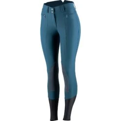 Horze Angelina Leichte Damen Stretch-Reithose Mit Lederkniebesatz -Reiter's Paradies 36618 RPB 2