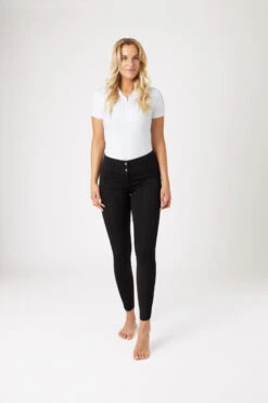 Horze Daniela Damenreithose Mit Kniebesatz Aus Synthetikleder -Reiter's Paradies 36621 BL 3