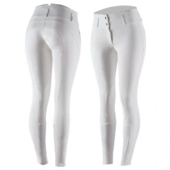Horze Daniela Damenreithose Mit Kniebesatz Aus Synthetikleder -Reiter's Paradies 36621 WH 1