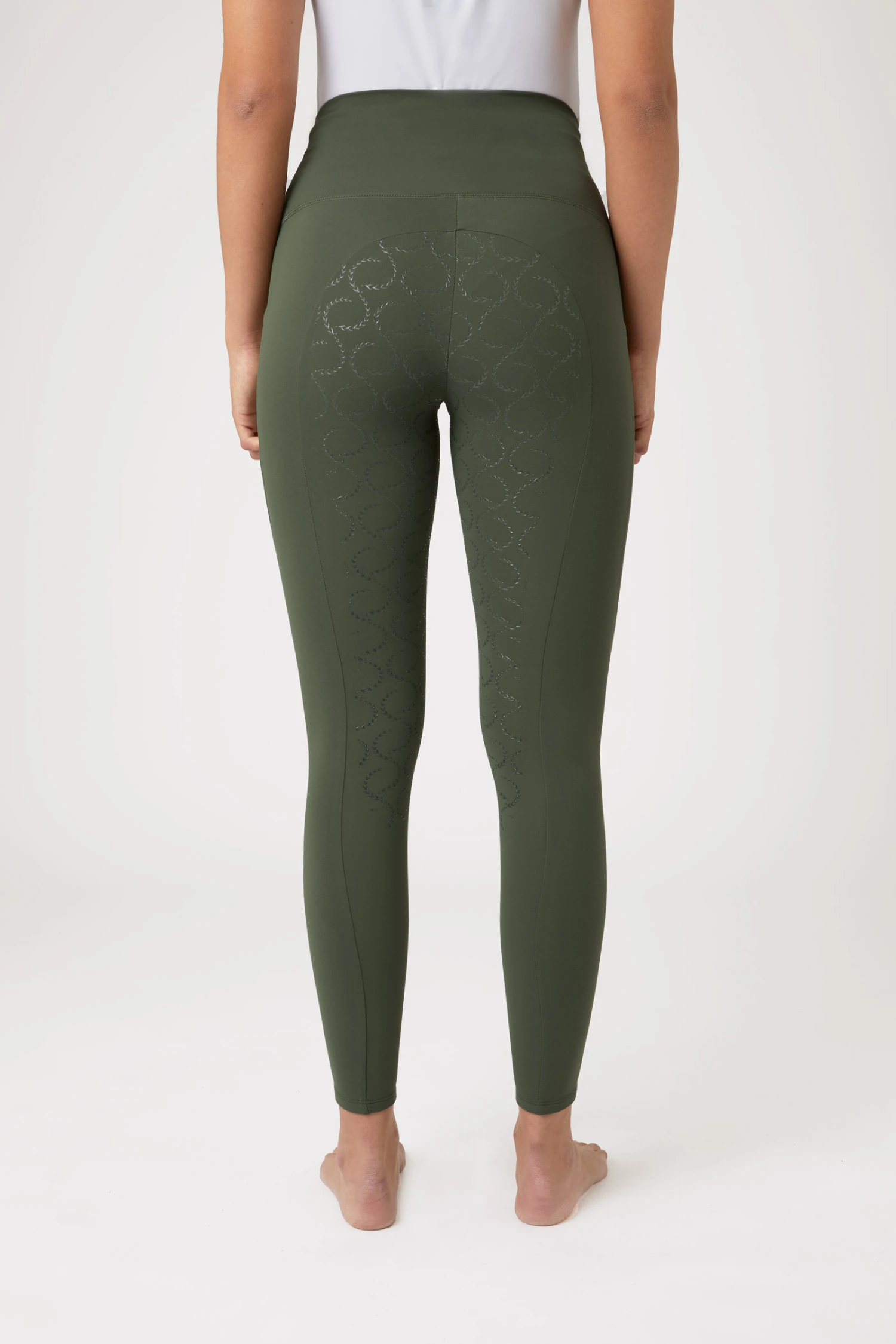 Horze Gillian Damen Reitleggings Aus Kompressionsmaterial Mit Vollbesatz 4 Horze Gillian Damen Reitleggings Aus Kompressionsmaterial Mit Vollbesatz - Image 4