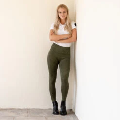 Horze Vanessa Reitleggings Mit Vollbesatz, Nahtlos In Jeansoptik -Reiter's Paradies 36677 DLGR 6