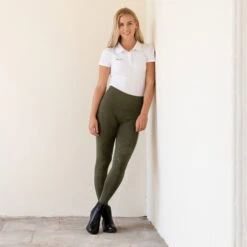 Horze Vanessa Reitleggings Mit Vollbesatz, Nahtlos In Jeansoptik -Reiter's Paradies 36677 DLGR 7