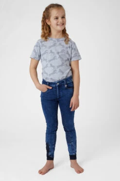 Horze Allison Kinder Jeansreithose Mit Silikonvollbesatz -Reiter's Paradies 36683 LDB 3