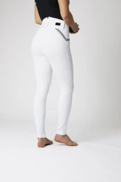 Horze Della Damen Kniebesatzreithose Mit Hohem Bund Und Kontrasteinfassung -Reiter's Paradies 36691 WH 2