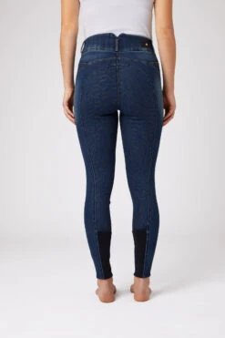 Horze Cecilia Damen Jeansreithose Mit Silikonvollbesatz Und Rückendetail -Reiter's Paradies 36696 DNB 4