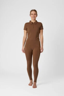 Horze Sagira Damen Reitleggings Mit Silikonvollbesatz Und Goldenem Detail -Reiter's Paradies 36701 BDBR 3