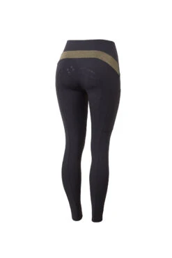 Horze Sagira Damen Reitleggings Mit Silikonvollbesatz Und Goldenem Detail -Reiter's Paradies 36701 VDB 1