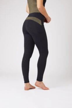 Horze Sagira Damen Reitleggings Mit Silikonvollbesatz Und Goldenem Detail -Reiter's Paradies 36701 VDB 2